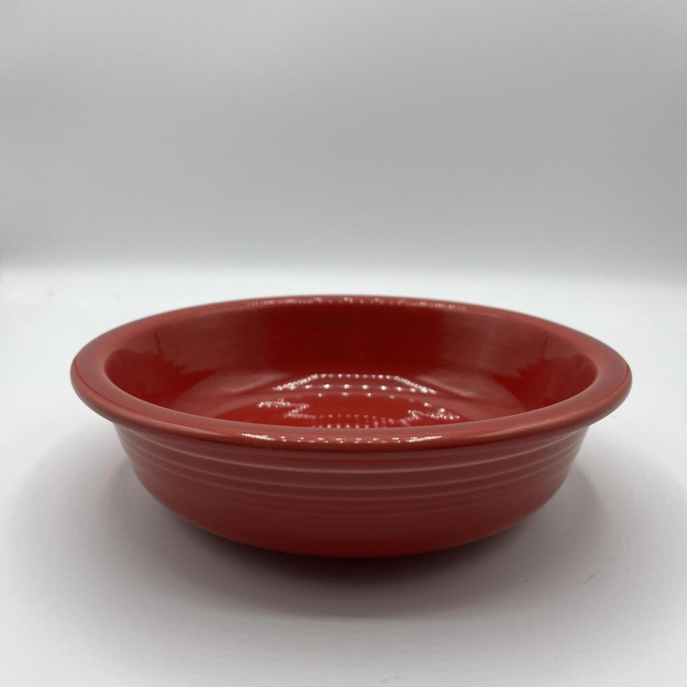 Red HLC Fiesta Ware 7" Bowl Great Condition 2" Deep Made In USA